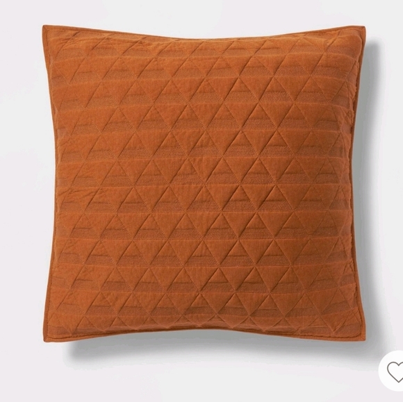 Project 62 + Nate Berkus bronze triangle euro sham